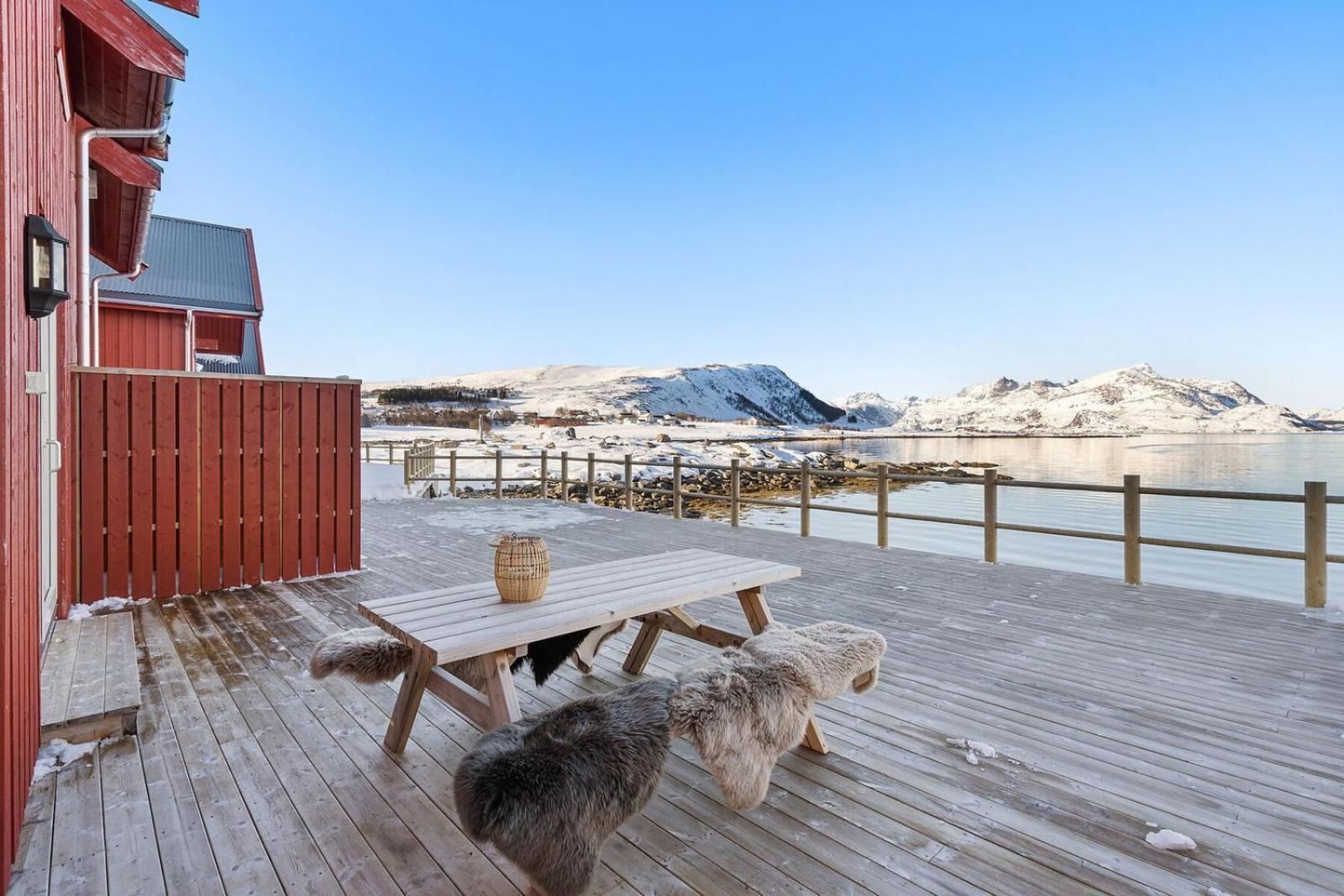 Nappstraumen Seafront Cabin, Lilleeid 68 Gravdal  Exterior foto